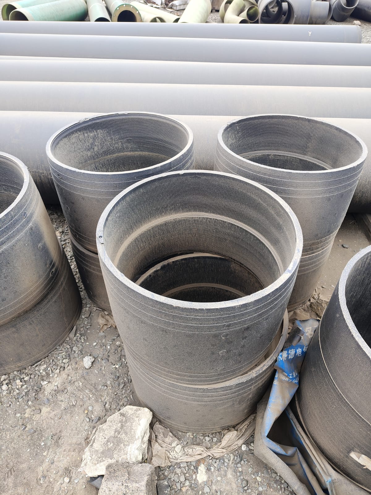 Detalle de tubería HDPE reforzada